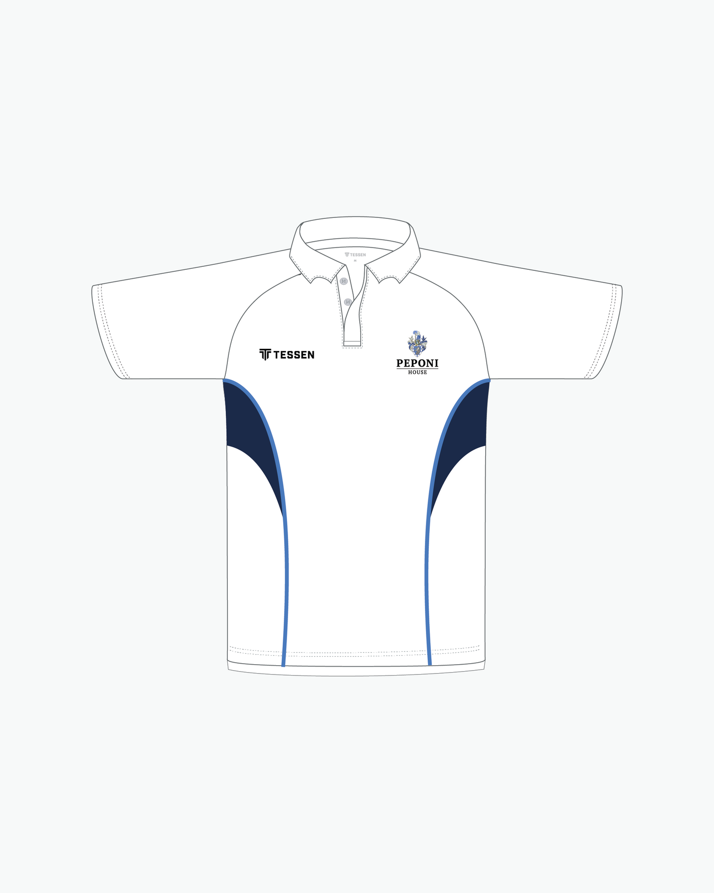 PEPONI HOUSE BOYS CRICKET WHITES POLO