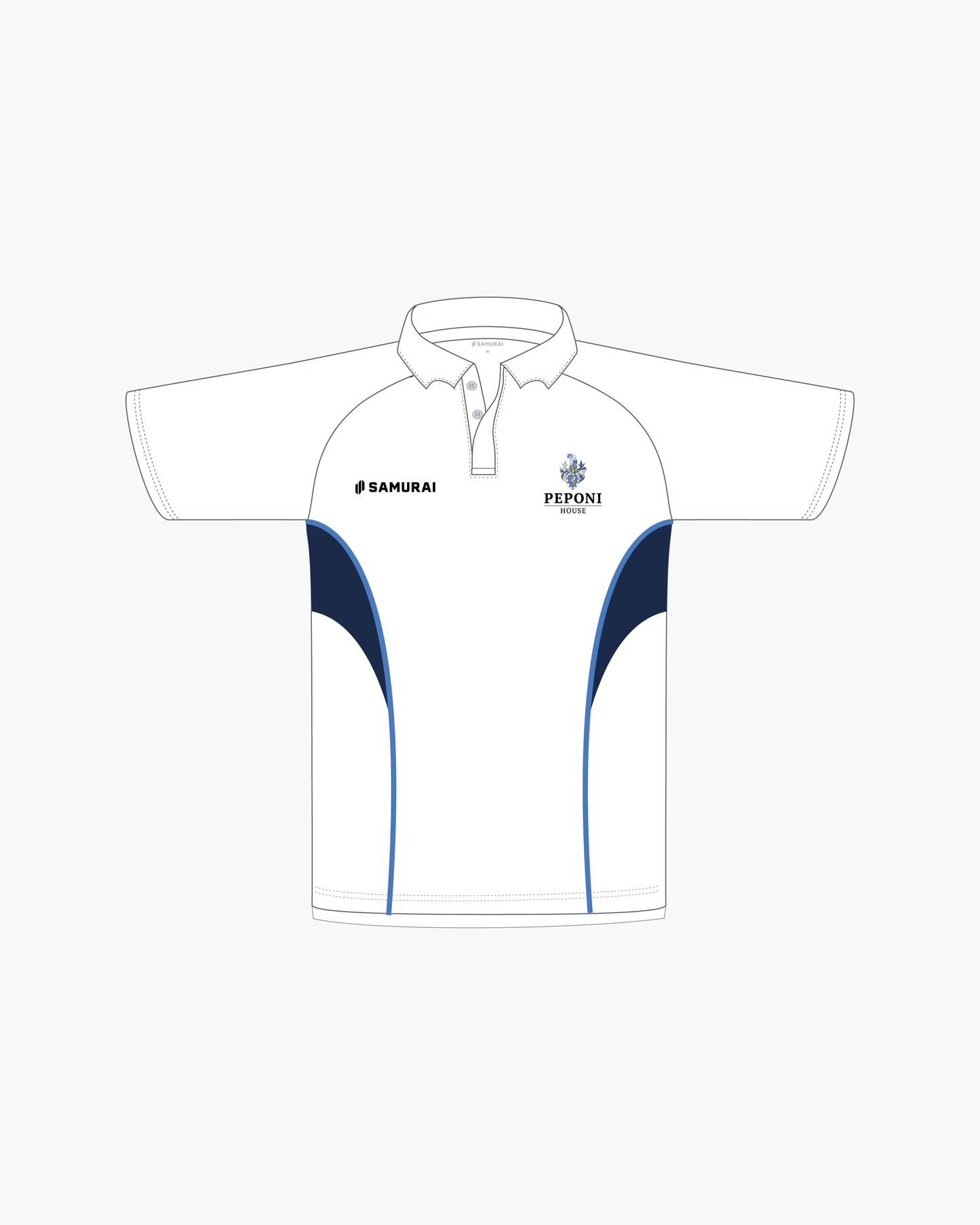 PEPONI HOUSE BOYS CRICKET WHITES POLO