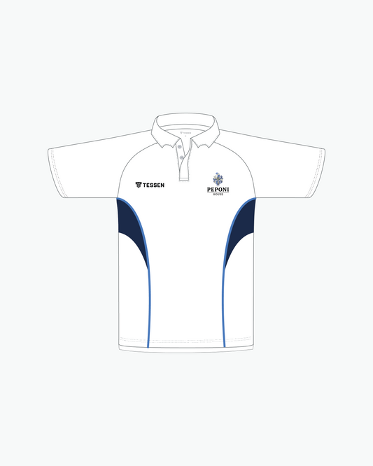 PEPONI HOUSE BOYS CRICKET WHITES POLO